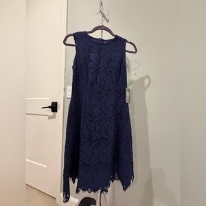 Vince Camuto Midnight Blue Lace Dress